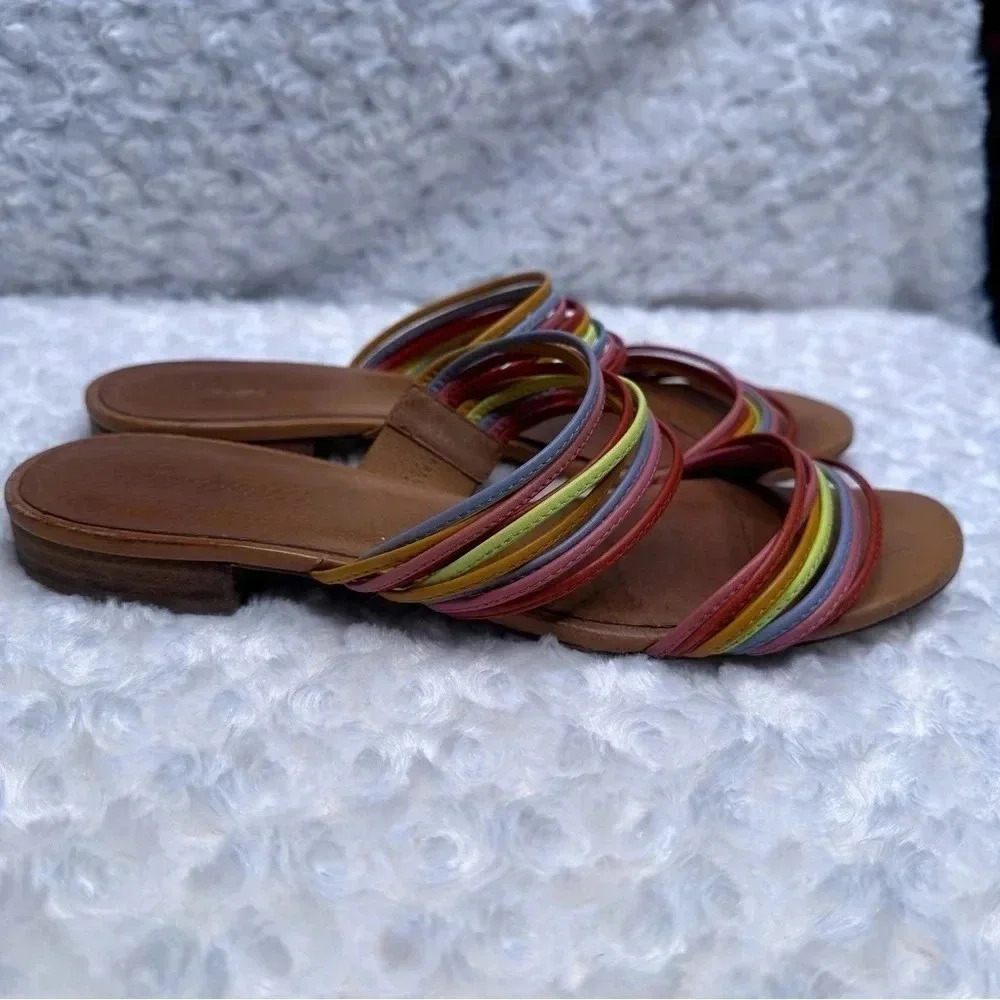 Madewell The Meg Leather Slide Sandals Size 9.5 - Picture 4 of 7